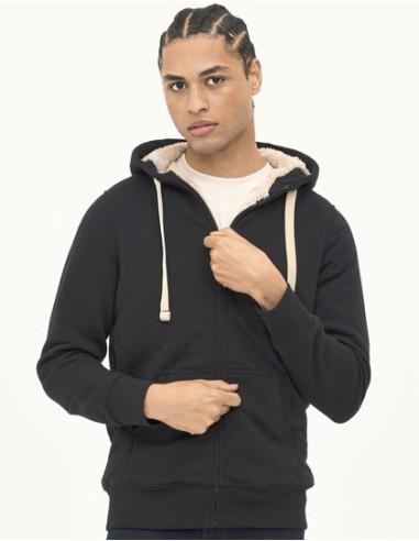 SOL-00584-Unisex Zipped Jacket Sherpa